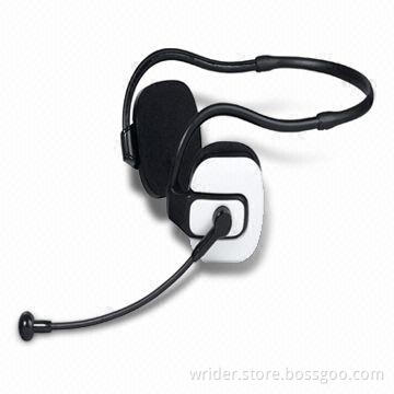 Computer Headset with Microphone and Handy Volume Controller